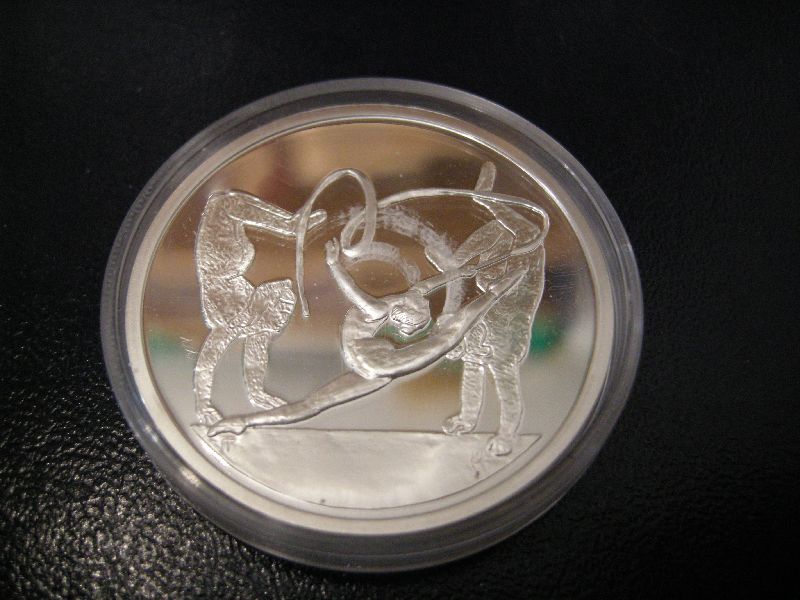 (afbeelding voor) 10 Euro Griekenland 2003 Gymnastiek Proof in capsule